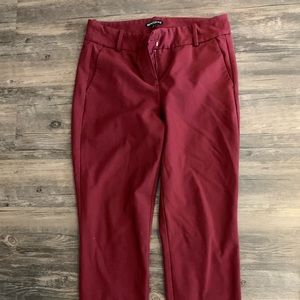 JCrew Mercantile Maroon Straight Leg Pants